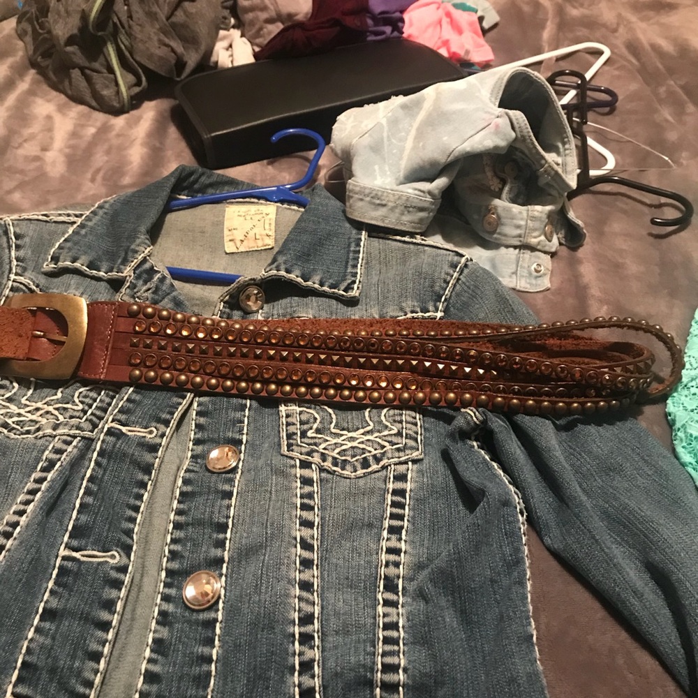 Handmade leather Belt. Bought at the PBR.